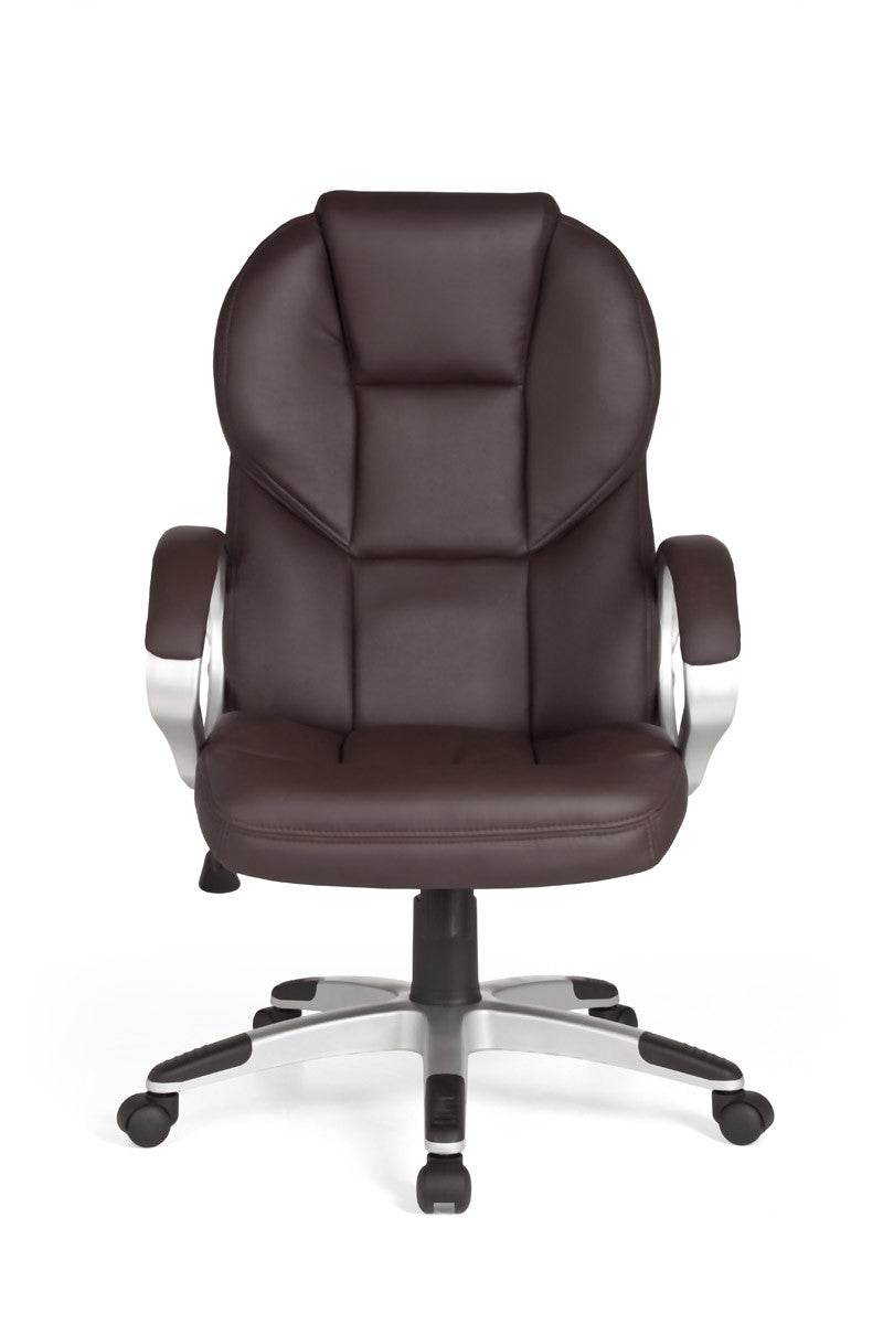 bureaustoel Matera  kunstleer bruine bureaustoel design  stoel  stoel met XXL bekleding 120kg