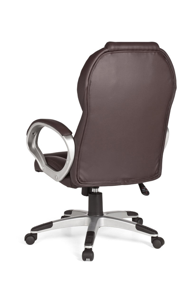 bureaustoel Matera  kunstleer bruine bureaustoel design  stoel  stoel met XXL bekleding 120kg