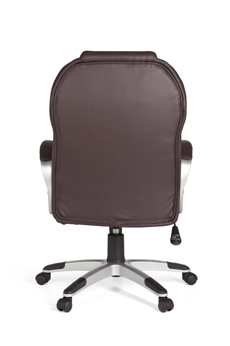bureaustoel Matera  kunstleer bruine bureaustoel design  stoel  stoel met XXL bekleding 120kg