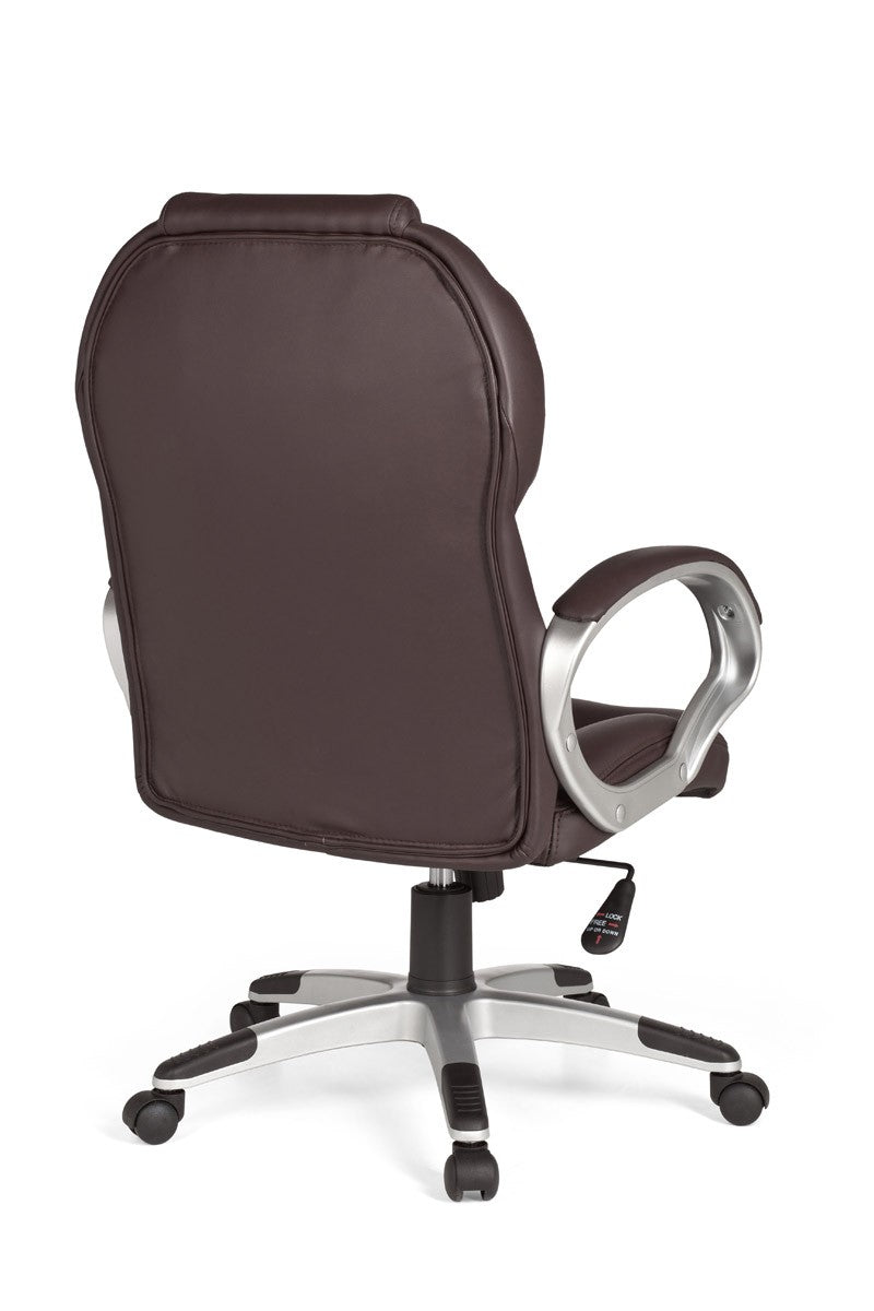 bureaustoel Matera  kunstleer bruine bureaustoel design  stoel  stoel met XXL bekleding 120kg