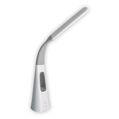 LED-tafellicht "Ventu" met ventilator, met aanraking, dimable, gemaakt van wit plastic, stevig ingebouwde LED's, 40 cm hoog