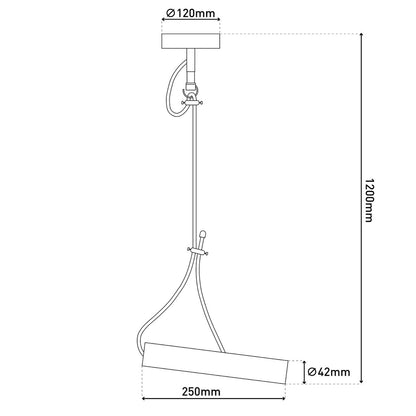 Metal Baldachin met textielkabel "Corbatin", messing, E27 -versie, verlichting voor woonkamer of kantoor
