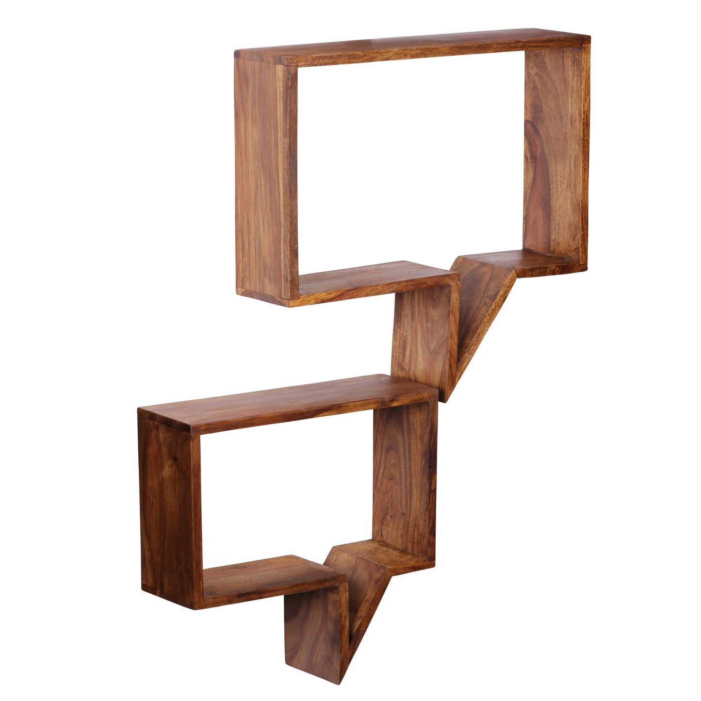 set van 2 wandplanken MUMBAI massief houten sheesham houten plank landelijke huisstijl hangende plank echte houten wandplank natuurlijk product