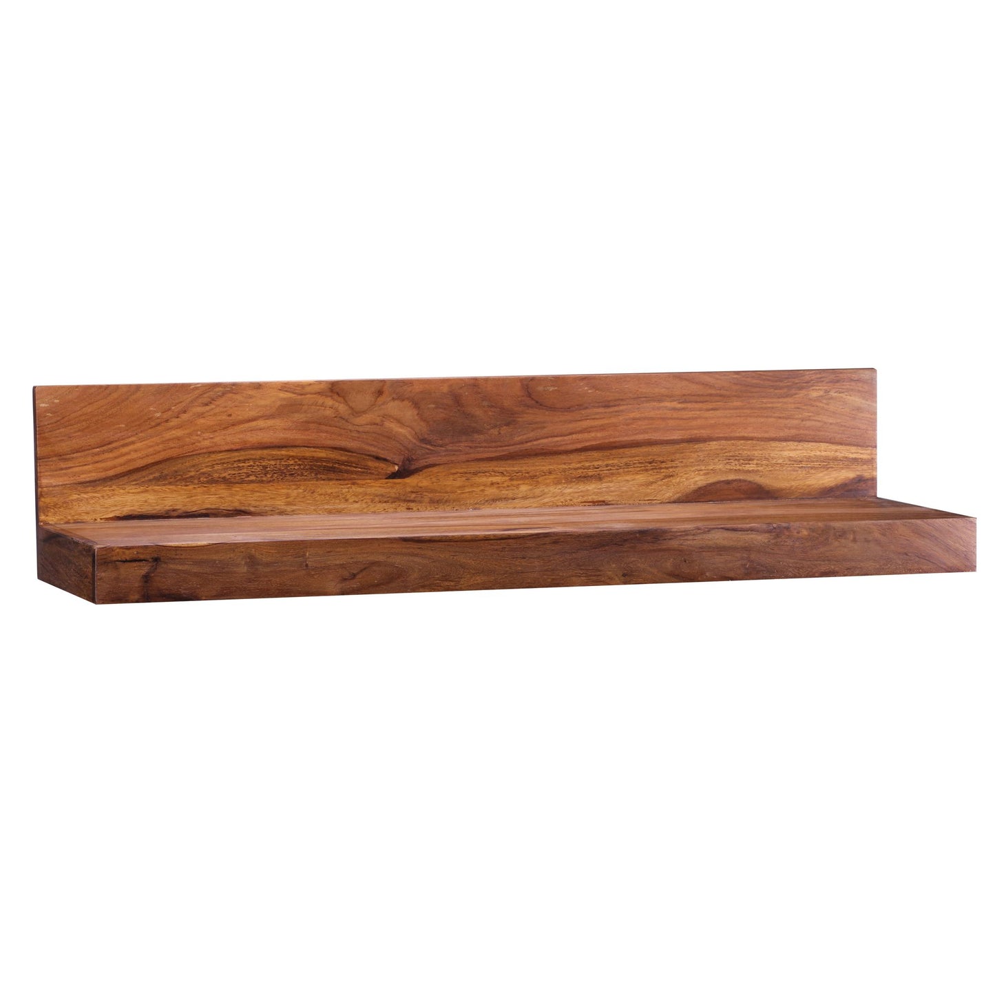 wandplank MUMBAI massief hout sheesham houten plank 80 cm landelijke stijl hangende plank echt houten wandplank natuurlijk product