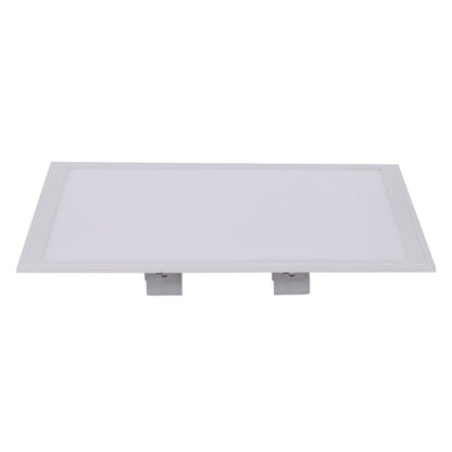 LED -assemblagepaneel "Sorriso", montagelamp gemaakt van metaal en plastic in wit met stevig ingebouwde LED's, 45x45 cm voor interieurs