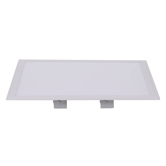 LED -assemblagepaneel "Sorriso", montagelamp gemaakt van metaal en plastic in wit met stevig ingebouwde LED's, 45x45 cm voor interieurs