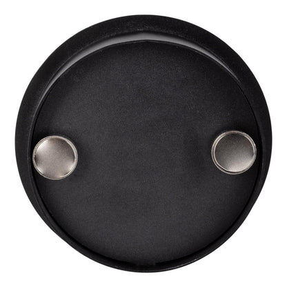 Wordeloos wandlicht "tondo" magnetisch, ca. 12 x 14,5 cm, gemaakt van black metal, voor binnen