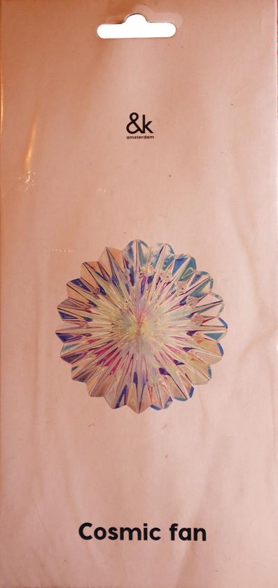 &Kleveringen- Cosmic fan schitterend - Kunststof- 45cm- opklapbare ster -Kerstversiering - Kerstdecoratie- Kerstboom versiering
