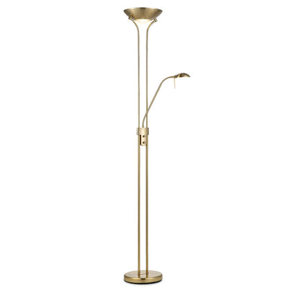 Home Sweet Home R7s + G9 LED Uplight Vloerlamp - Klassiek Goudbrons