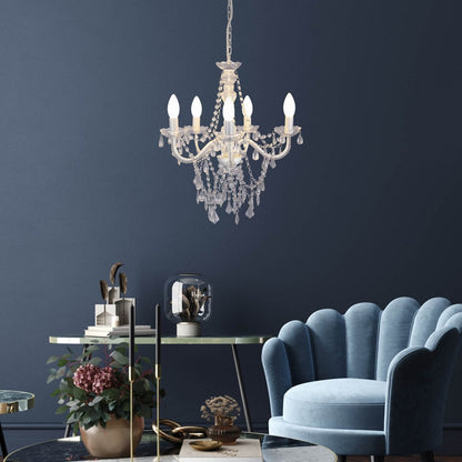 6 Set LED -lamp met E14 -aansluiting, kaarsenvorm 4 watt, gemaakt van metaal en glas, melkachtig