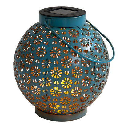 Set van 2 LED decoratieve solarlampen l/b: 18cm blauw