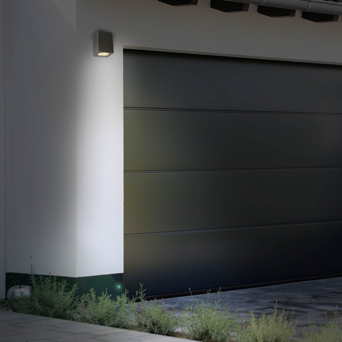 LED op de buitenwandlamp "tessus" gemaakt van aluminium met stevig gebouwd -in LED's