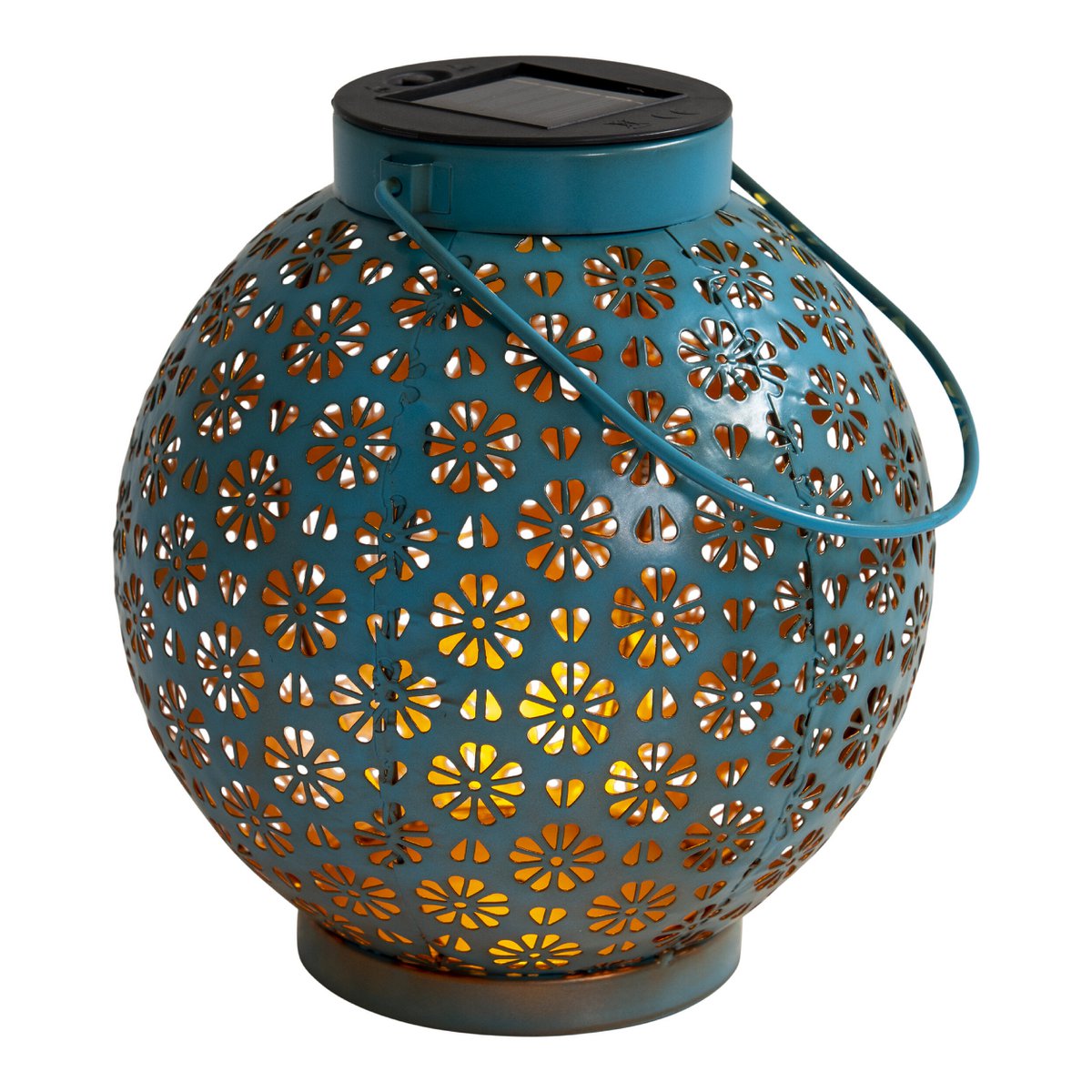 Set van 2 LED decoratieve solarlampen l/b: 18cm blauw