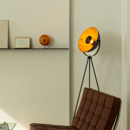 Home Sweet Home Klassieke Vloerlamp Letal - Staande Lamp - Zwart/Goud