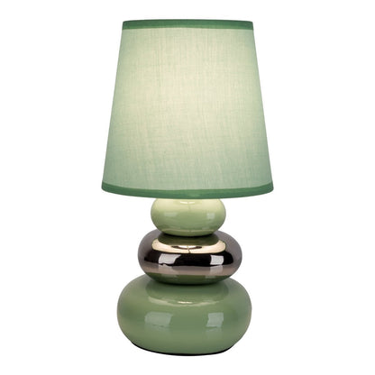 Keramische tafellamp "Stoney" Mint - Klassiek - Tabel Lay - - Mint - E14 - Geen informatie