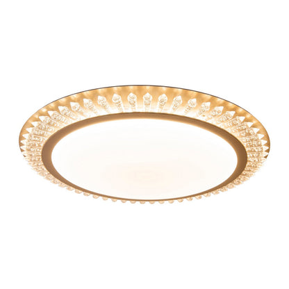 LED -plafondlicht "Madison" Ø 48 cm, veel functies, gemaakt van metaal en plastic, goud, met geïntegreerde LED's, verlichting voor woonkamers of kantoor