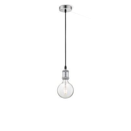 Home Sweet Home hanglamp chroom vintage - G180 - dimbaar E27 helder