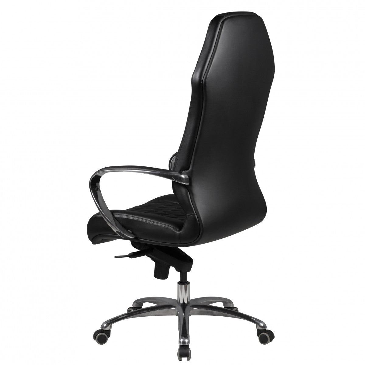 bureaustoel MONTEREY lederen zwarte bureaustoel 120KG Executive stoel hoge rug met hoofdsteun X-XL