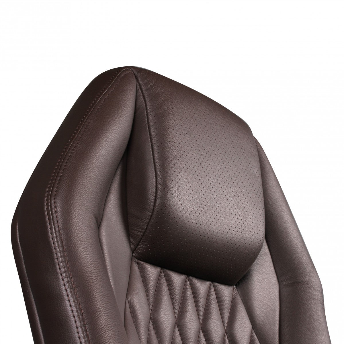 bureaustoel MONTEREY lederen bruine bureaustoel 120KG Executive stoel hoge rug met hoofdsteun X-XL