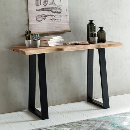Console tafel GAYA massief acaciahout, bureau 120 cm