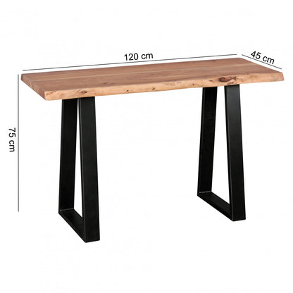 Console tafel GAYA massief acaciahout, bureau 120 cm