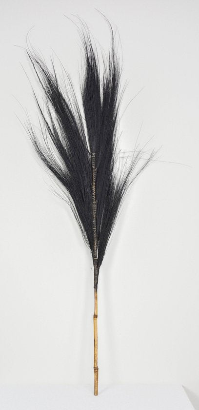 Hay pluim zwart bamboe gras