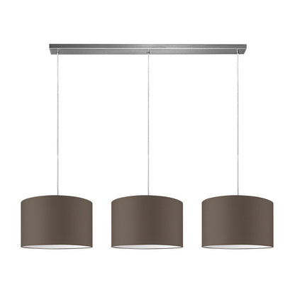Home Sweet Home hanglamp Beam 3L, E27, taupe Lampenkap, 35cm