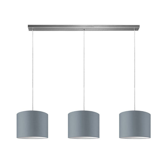 Home Sweet Home hanglamp Beam 3L, E27, grijs Lampenkap, 25cm