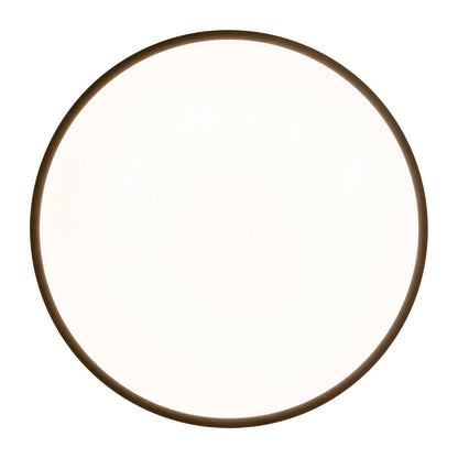 LED -plafondlamp "Irvine", metalen plafondlamp, wit, wit, met stevig ingebouwde LED's, voor eetkamer, woonkamer, hal of kantoor, Ø30,5 cm