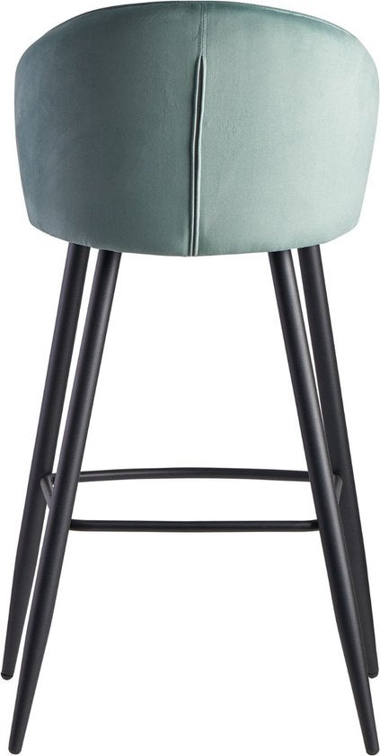 Sky Style Falun Velvet Barstoel Lichtgroen
