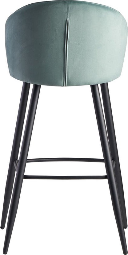 Sky Style Falun Velvet Barstoel Lichtgroen