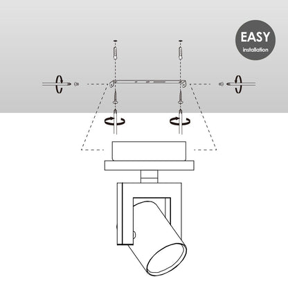 Home Sweet Home Wandspot Concrete - incl. dimbare LED lamp - beton
