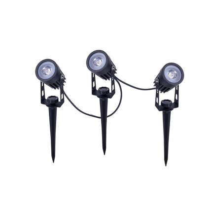 LED-zonne-spot met 3 zitplaatsen met Earthspout "Spoti" "buiten en speerboeien