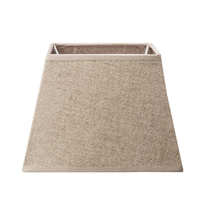Home Sweet Home Stoffen Lampenkap Bruin - 20 x 14 x 14 cm
