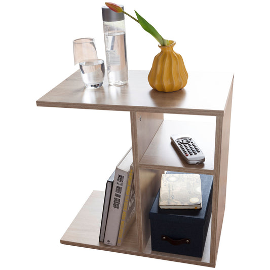 bijzettafel MILO 50x50x30 cm hout Sonoma Design bijzettafelbank | Salontafel klein modern | Klein koffietafeltje vierkant Banktafel hoog | Smalle tafel woonkamer