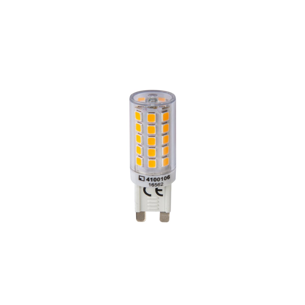 6-set LED-lamp G9, 3,5 watt, gemaakt van plastic, warm wit