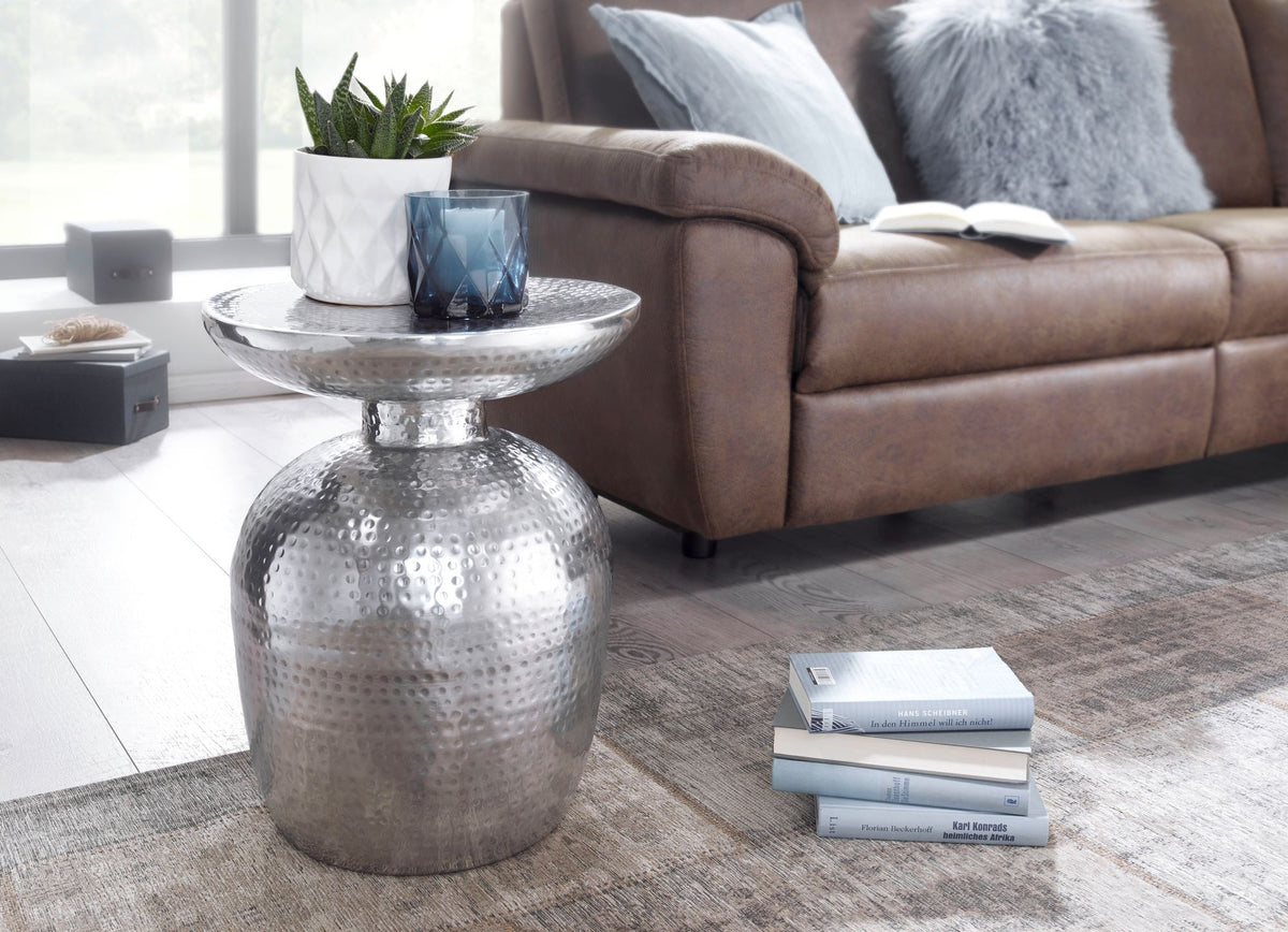 Bijzettafel DELYLA aluminium 36 x 46 x 36 cm tafel