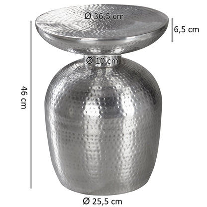 Bijzettafel DELYLA aluminium 36 x 46 x 36 cm tafel
