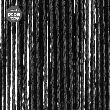 Home Sweet Home Papieren Woven Lampenkap zwart - ø20 x 17 cm