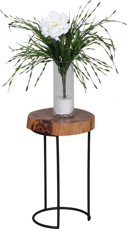 Gate39 - Akola 28 x 28 Bijzettafel Rond - Bruin