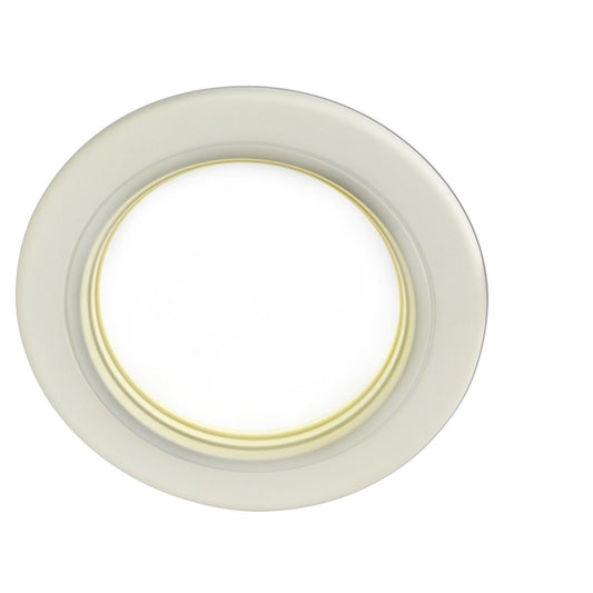 LED-plafondlamp "punt" Ø 12,5 cm, stevig ingebouwd LED met 7 watt, neutraal wit licht, dimbaar met fase/sectie-dimmer