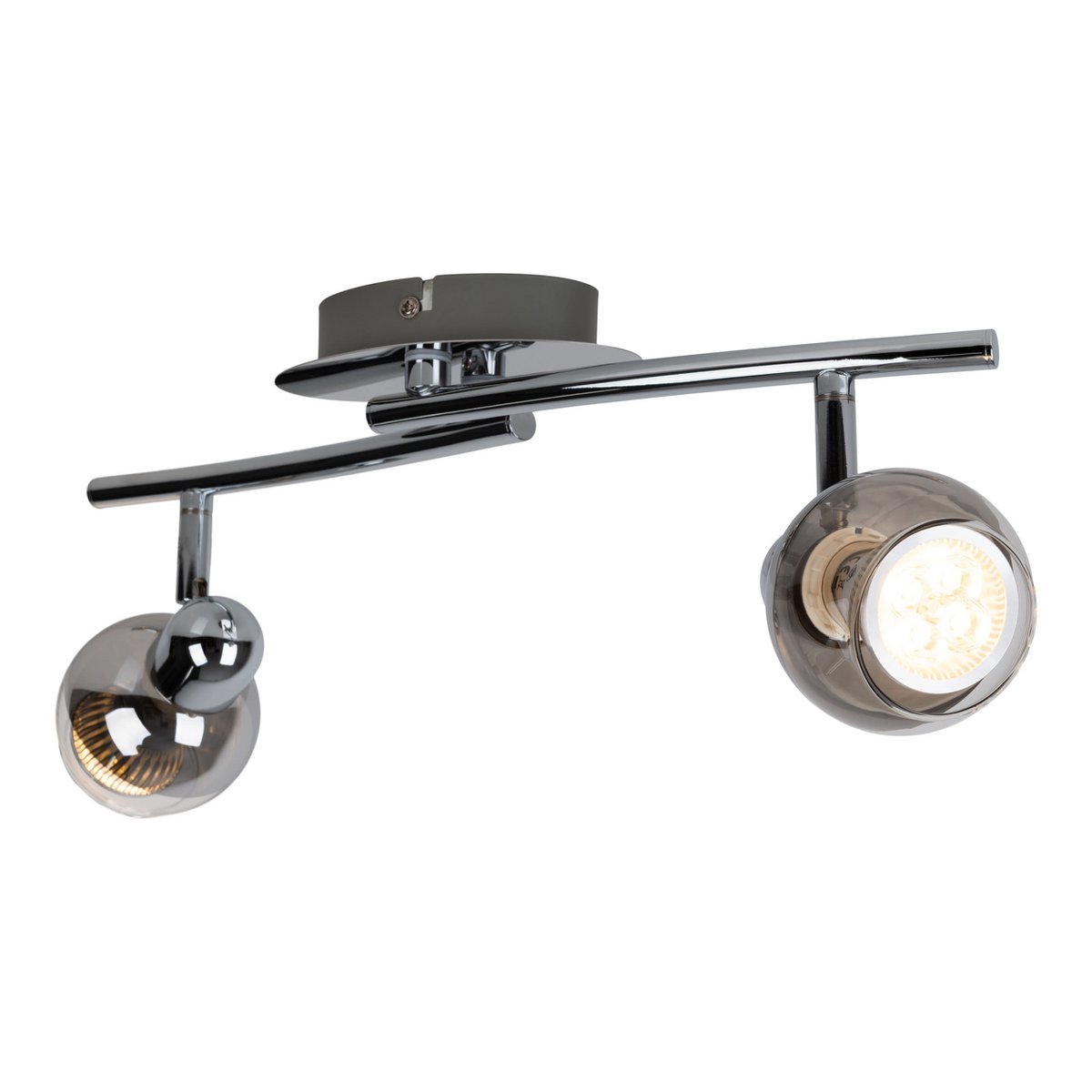 2 LED wand- en plafondlampen "Boccia"