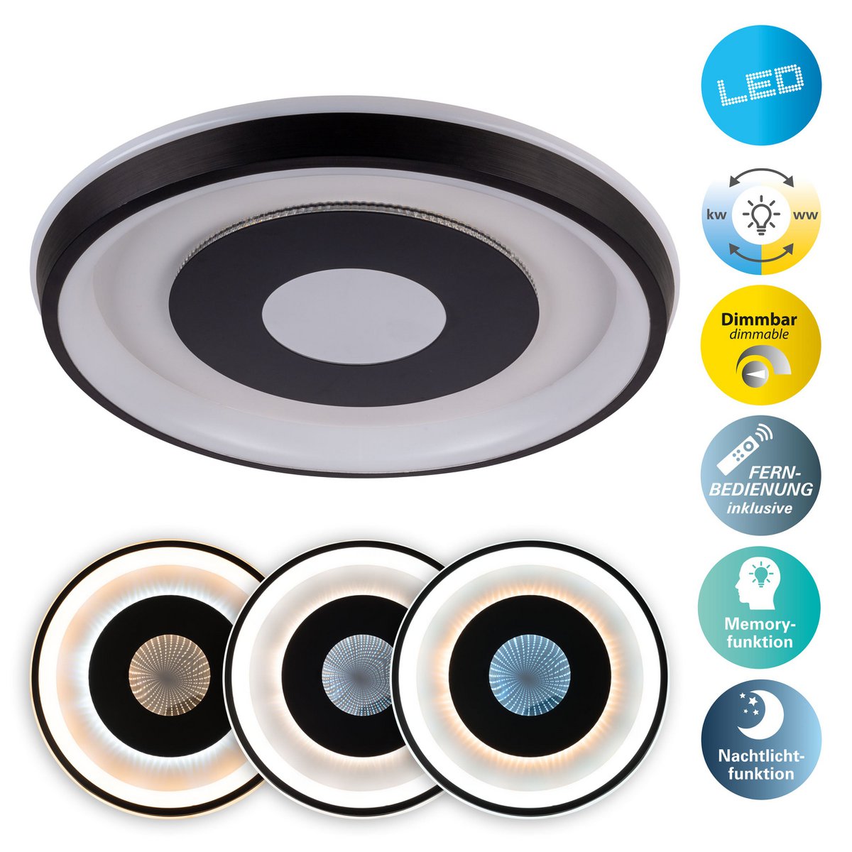 LED -plafondlicht "EVA" D: 49cm