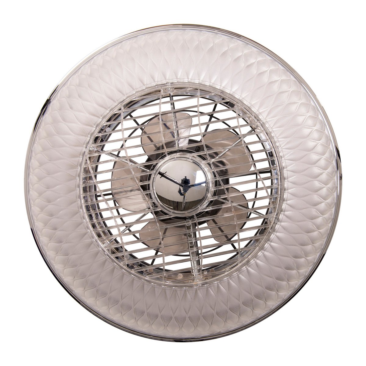 LED -plafondlicht "Viento" met ventilator, gemaakt van metaal en plastic, met geïntegreerde LED's, verlichting voor woonkamers of kantoor