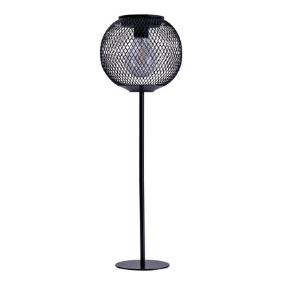 LED ZONNELIJKE LICHT "Geli", buitendecoratie gemaakt van metaal en plastic in het zwart, met stevig gebouwd -in LED