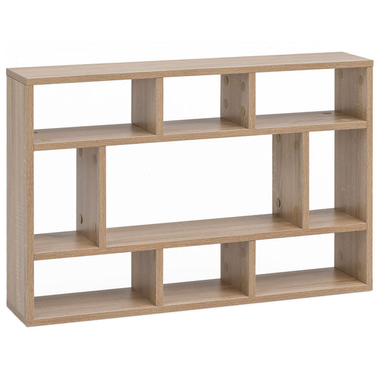 WL5.809 Sonoma eiken 75x51x16 cm houten hangplank modern | Design wandbord vrij zwevend | Houten plank plank voor aan de muur | Boekenkast Smal | Decoratieve plank zwevende plank woonkamer