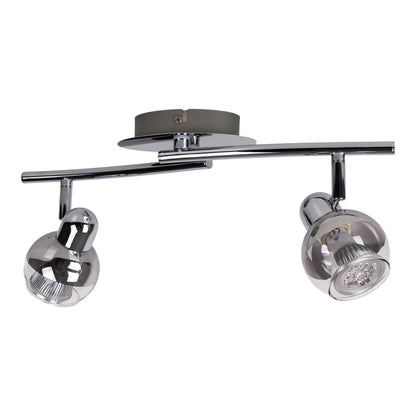 2 LED wand- en plafondlampen "Boccia"