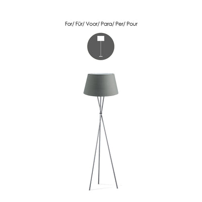 Home Sweet Home Stoffen Lampenkap Dark grey - 40 x 30 x 20 cm