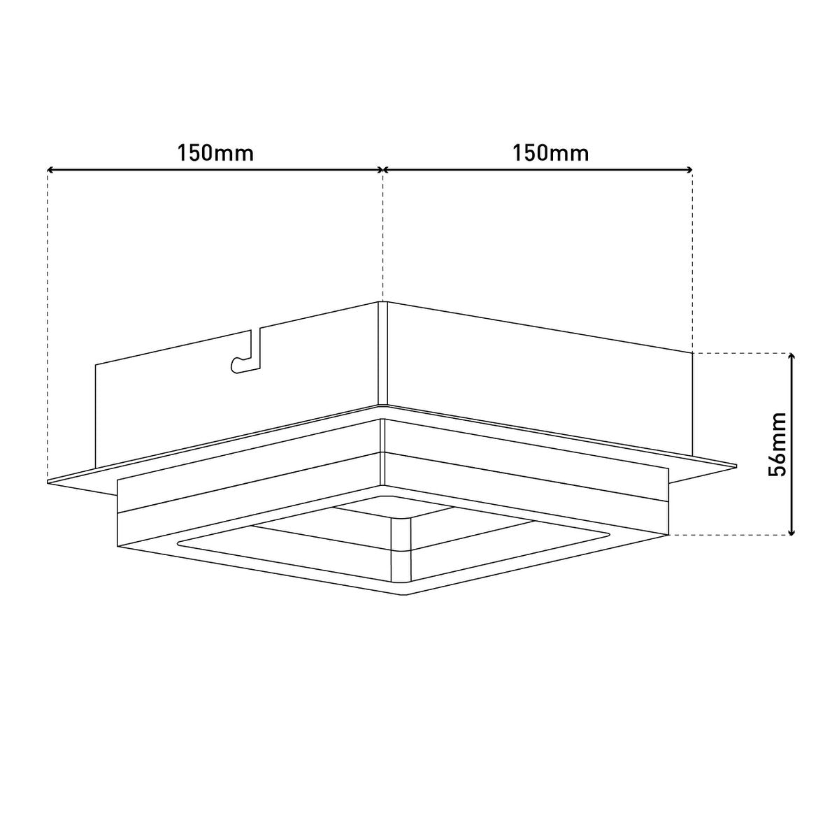 LED plafondlamp "Bristol"