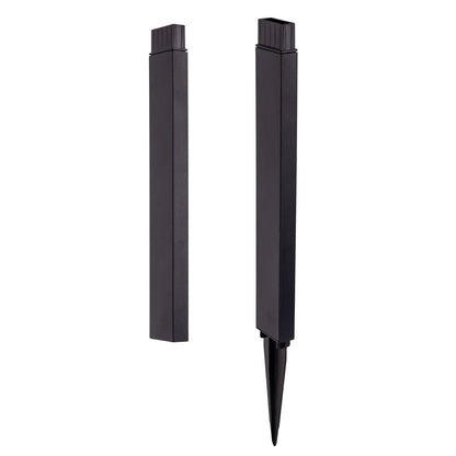 Zonne -decoratief spit "Sigi", 79 cm hoog, plastic, zwart, geïntegreerde LED's, warm wit